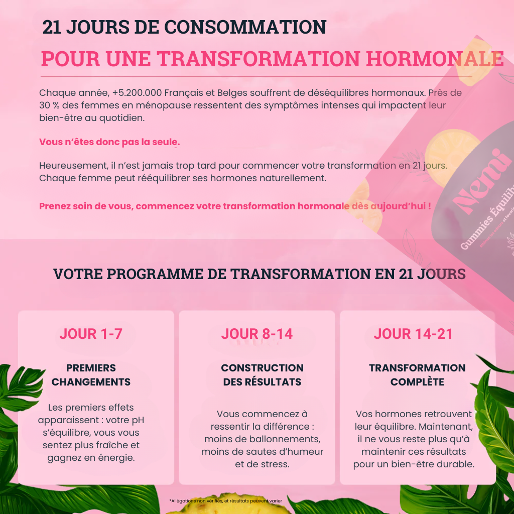 Gummies Équilibre Féminin - Ananas | 1 + 1 OFFERT